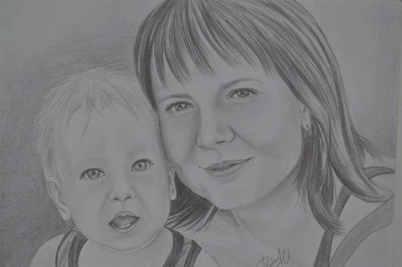 110 красивых и легких рисунков для мамы #63