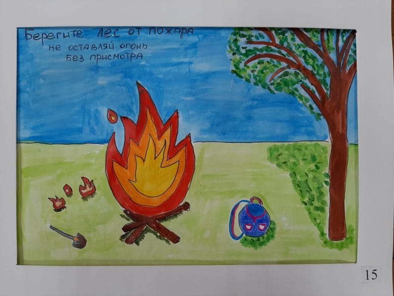 90 рисунков по пожарной безопасности для детей #8