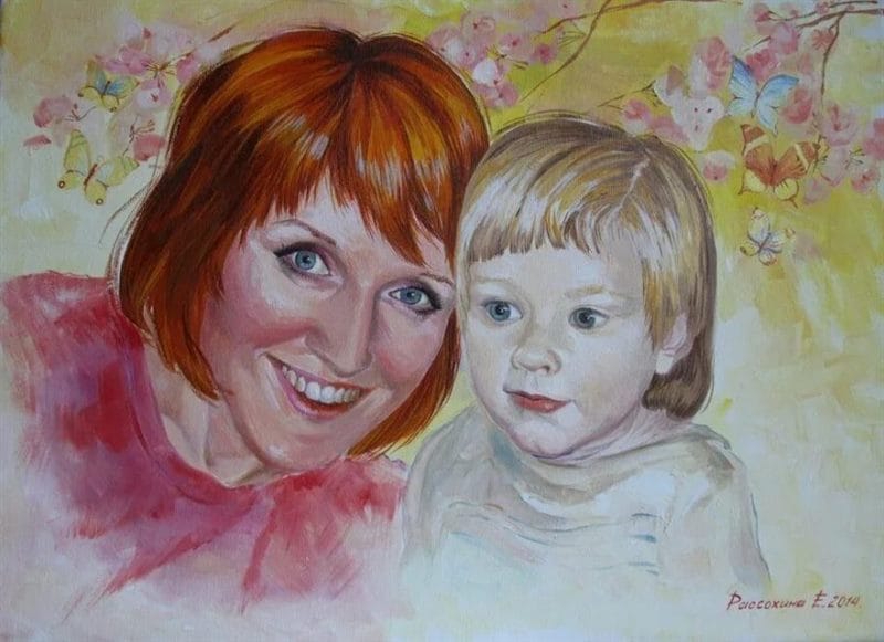 110 красивых и легких рисунков для мамы #80