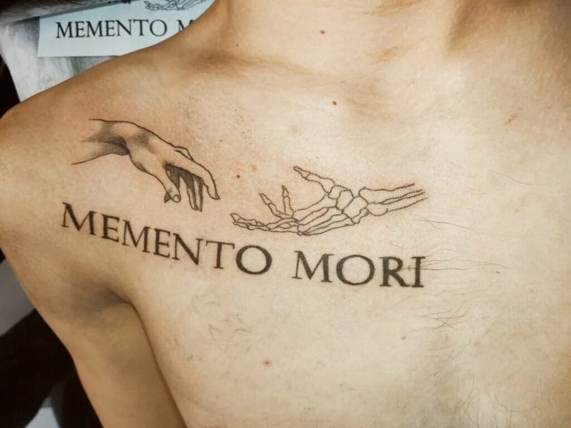 120 тату Memento Mori на руке и не только #96