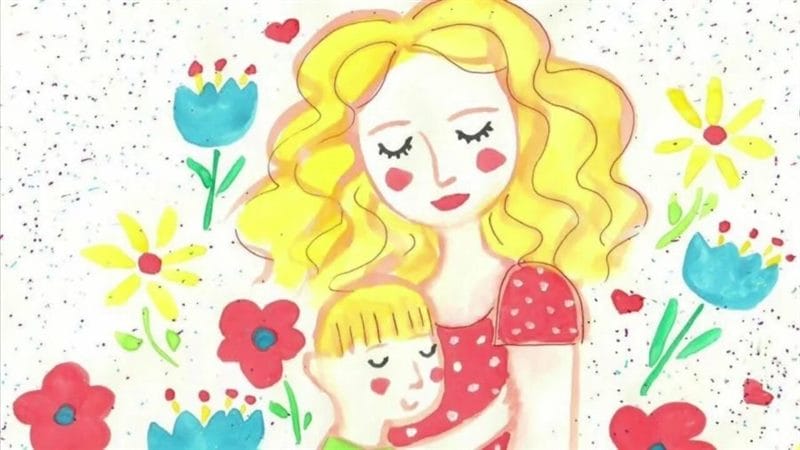 110 красивых и легких рисунков для мамы #4