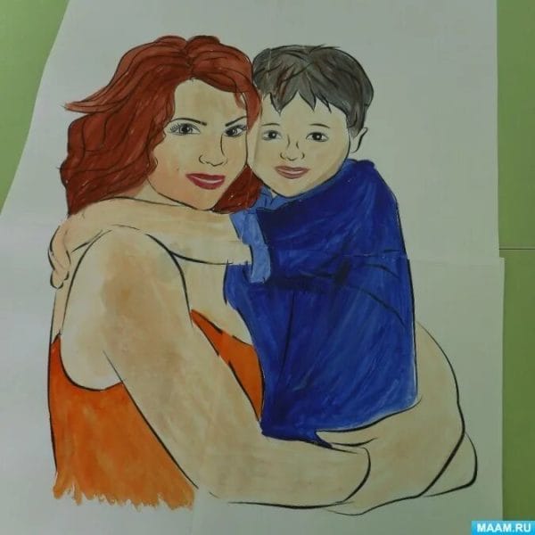 110 красивых и легких рисунков для мамы #75