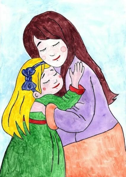 110 красивых и легких рисунков для мамы #9