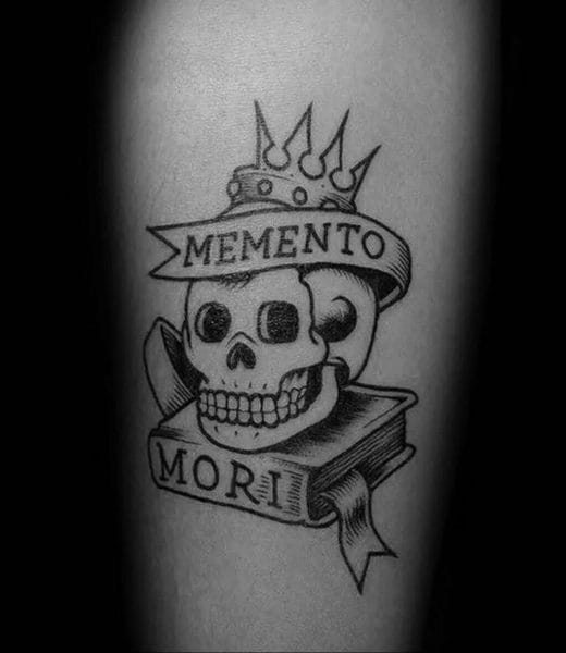 120 тату Memento Mori на руке и не только #24