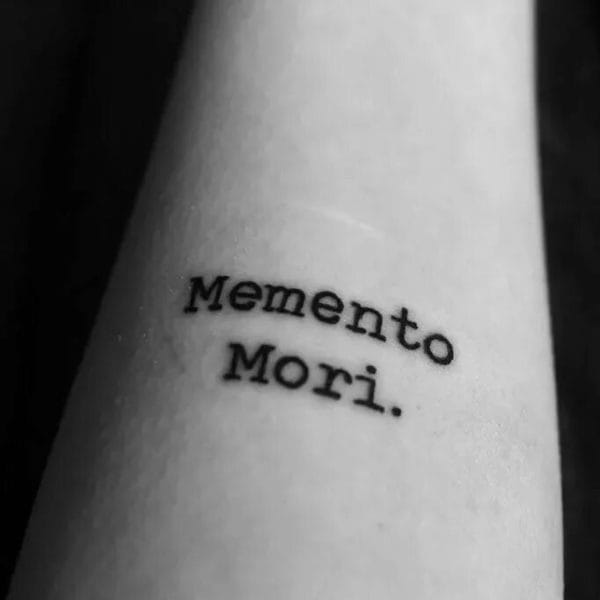 120 тату Memento Mori на руке и не только #47