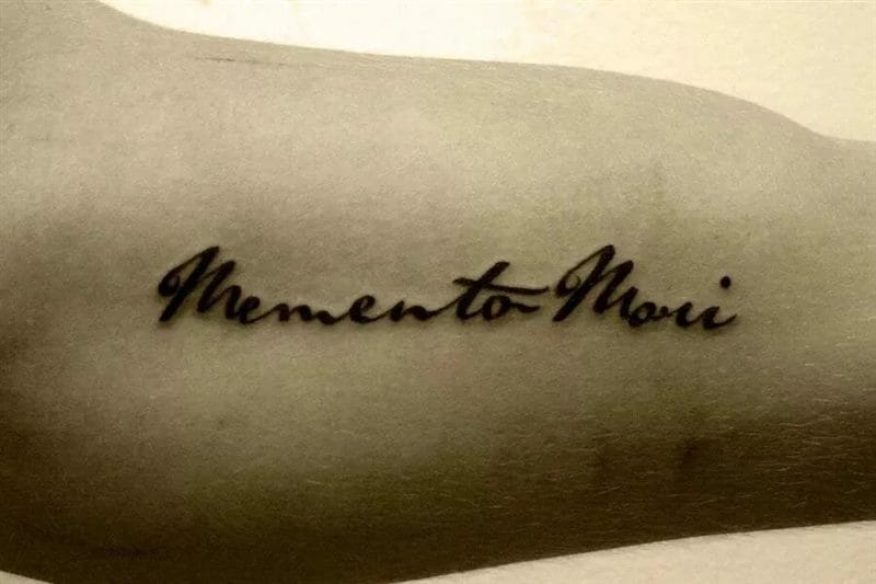 120 тату Memento Mori на руке и не только #49