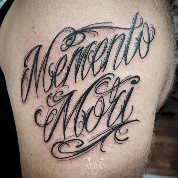 120 тату Memento Mori на руке и не только #43