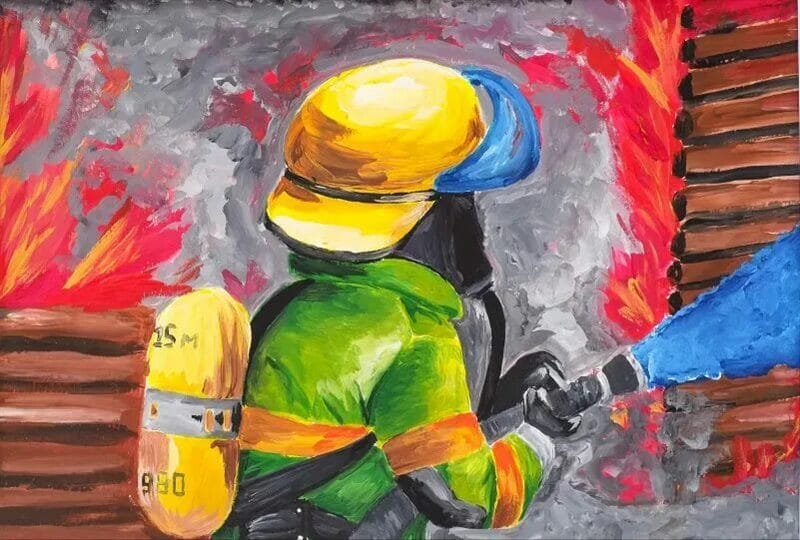 90 рисунков по пожарной безопасности для детей #53