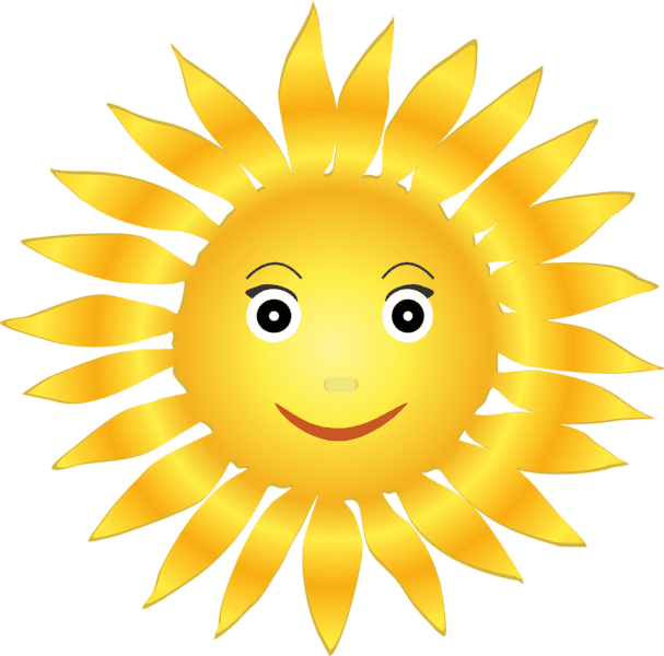 Солнце: 75 разных картинок для детей #3