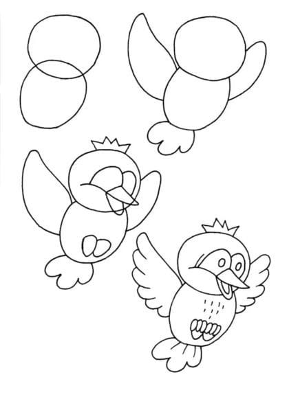 120 рисунков птиц для детей и взрослых #106