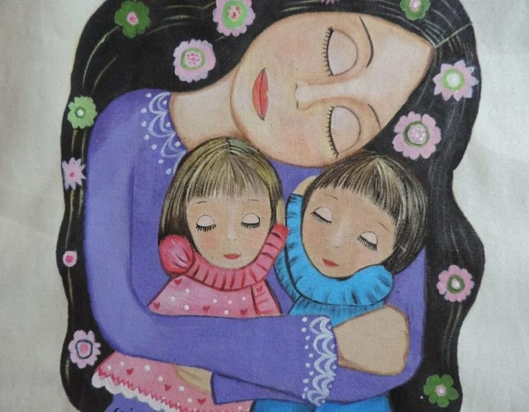 110 красивых и легких рисунков для мамы #99