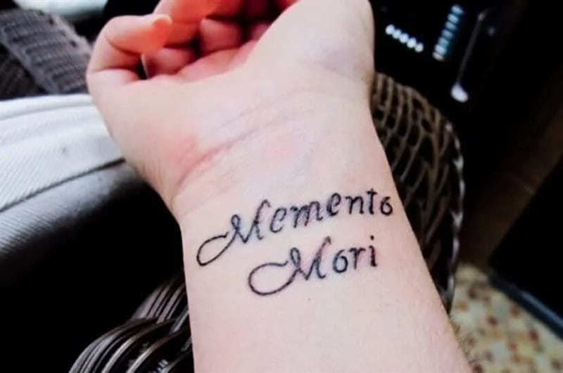 120 тату Memento Mori на руке и не только #65