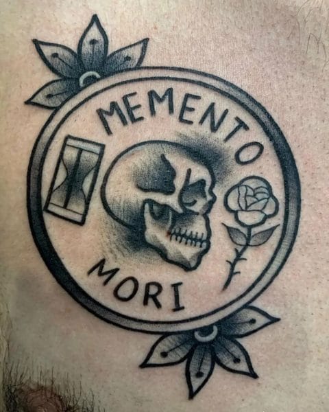 120 тату Memento Mori на руке и не только #4