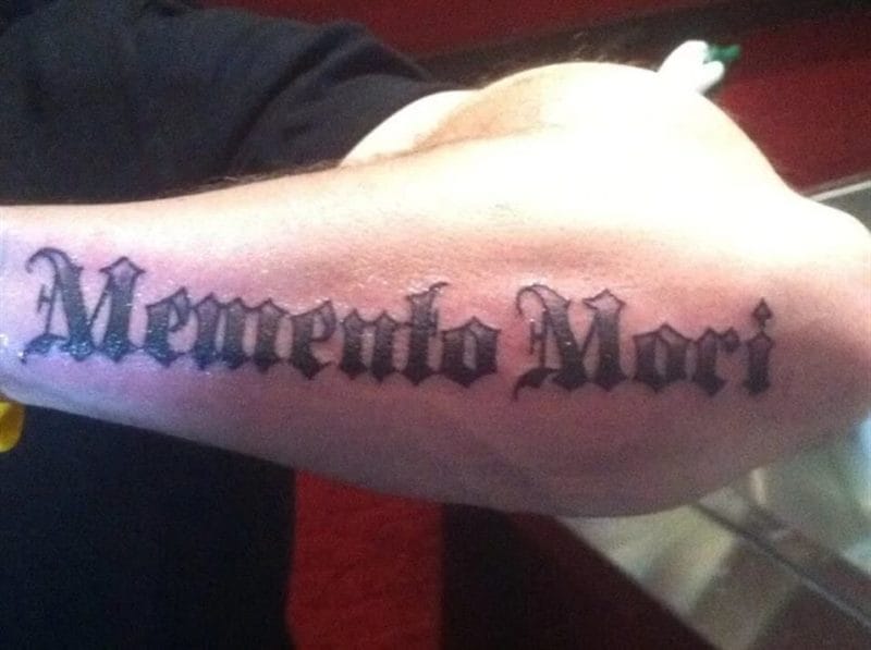 120 тату Memento Mori на руке и не только #22