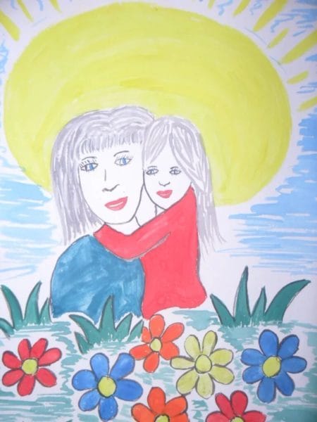 110 красивых и легких рисунков для мамы #68