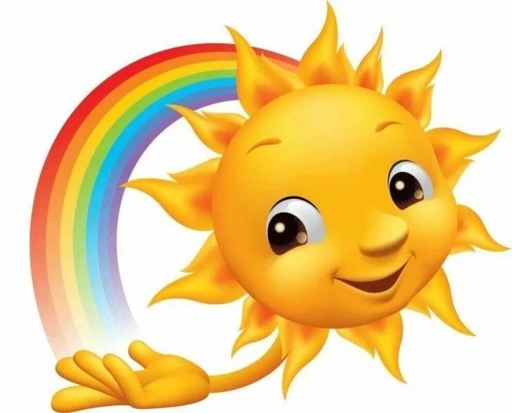 Солнце: 75 разных картинок для детей #38