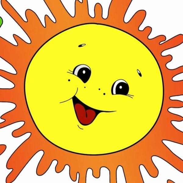 Солнце: 75 разных картинок для детей #11