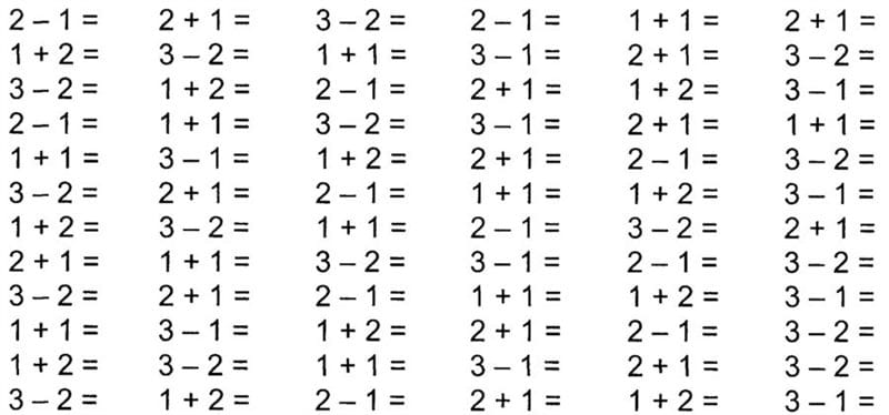 Примеры по математике в пределах 10 и 20 #6