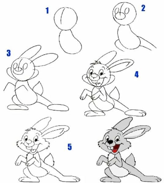 200 картинок и рисунков с зайцем или кроликом #68