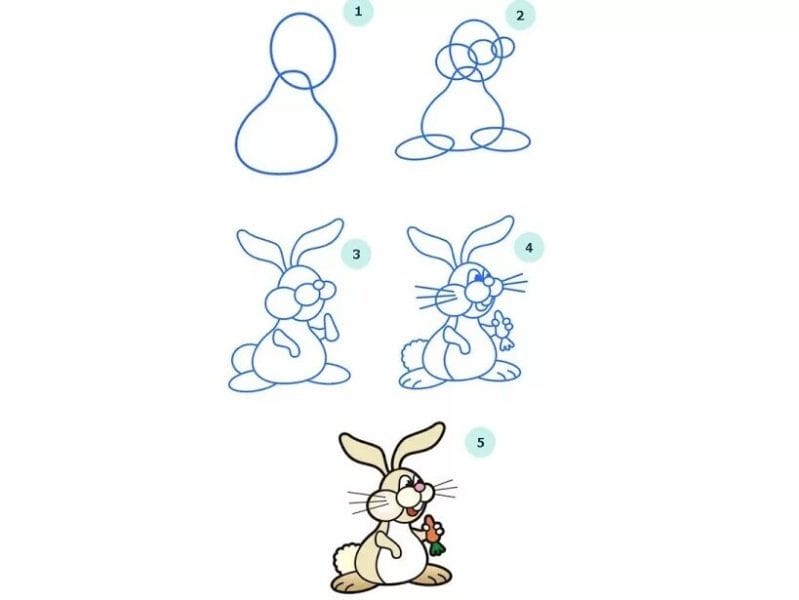 200 картинок и рисунков с зайцем или кроликом #11