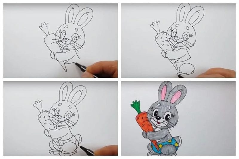 200 картинок и рисунков с зайцем или кроликом #96