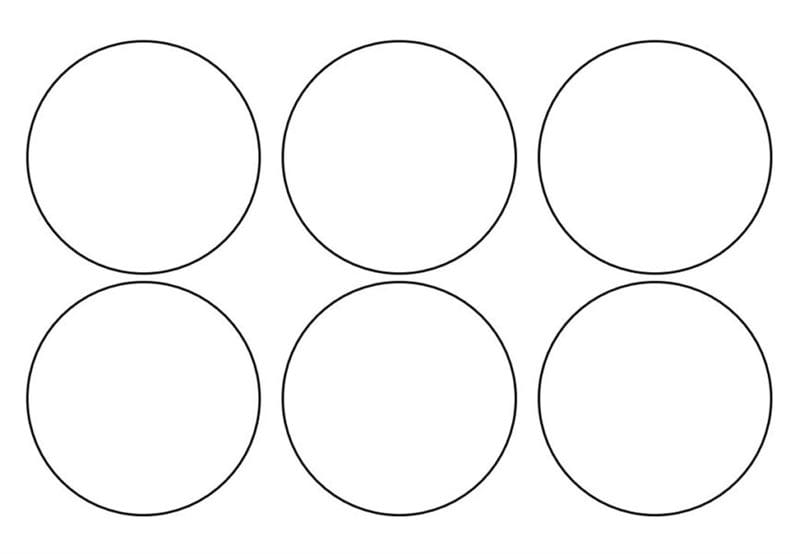 Кружочки: 50 картинок с кругами для распечатки #31