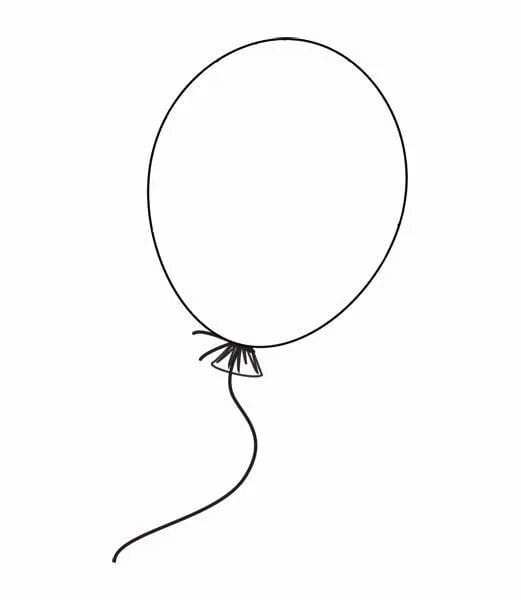 Воздушный шарик: 50 картинок и шаблонов для детей #7