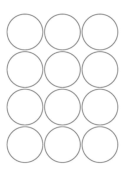 Кружочки: 50 картинок с кругами для распечатки #45
