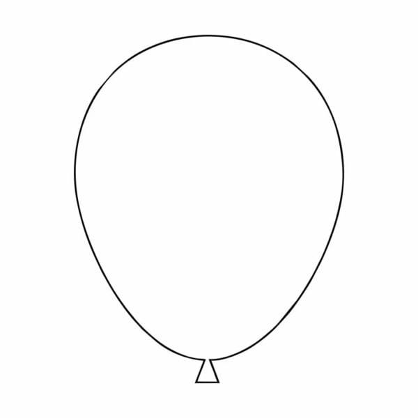 Воздушный шарик: 50 картинок и шаблонов для детей #18