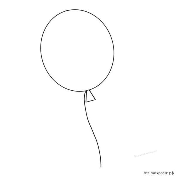 Воздушный шарик: 50 картинок и шаблонов для детей #17