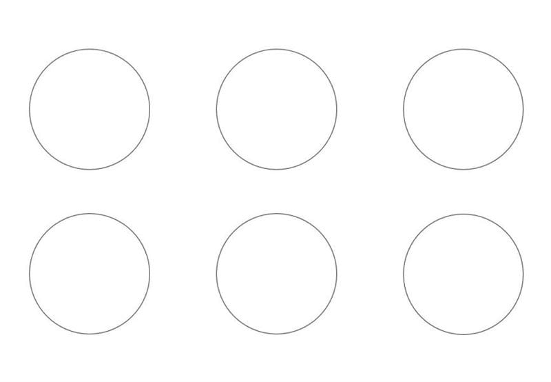 Кружочки: 50 картинок с кругами для распечатки #6