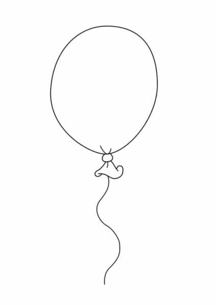 Воздушный шарик: 50 картинок и шаблонов для детей #22