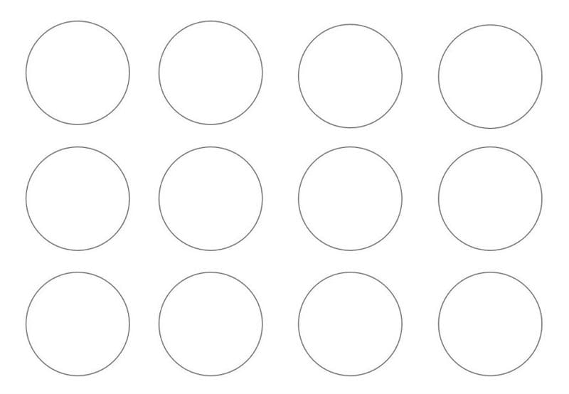 Кружочки: 50 картинок с кругами для распечатки #3