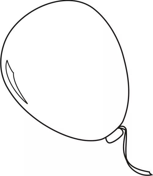 Воздушный шарик: 50 картинок и шаблонов для детей #47