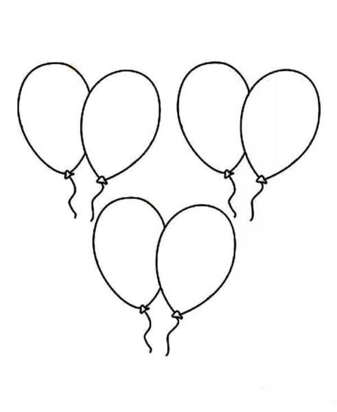 Воздушный шарик: 50 картинок и шаблонов для детей #25