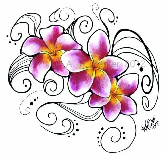 100 рисунков красивых цветов #62