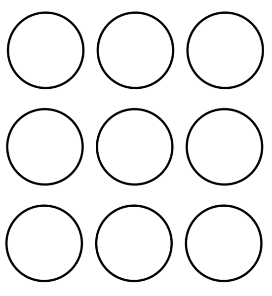 Кружочки: 50 картинок с кругами для распечатки #15