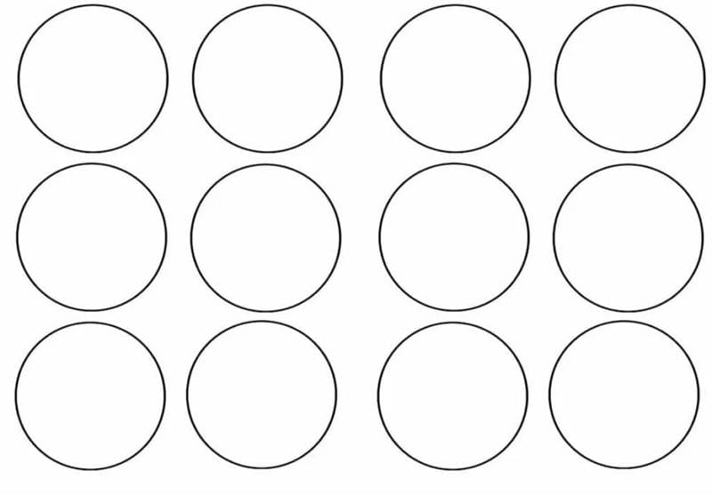 Кружочки: 50 картинок с кругами для распечатки #21