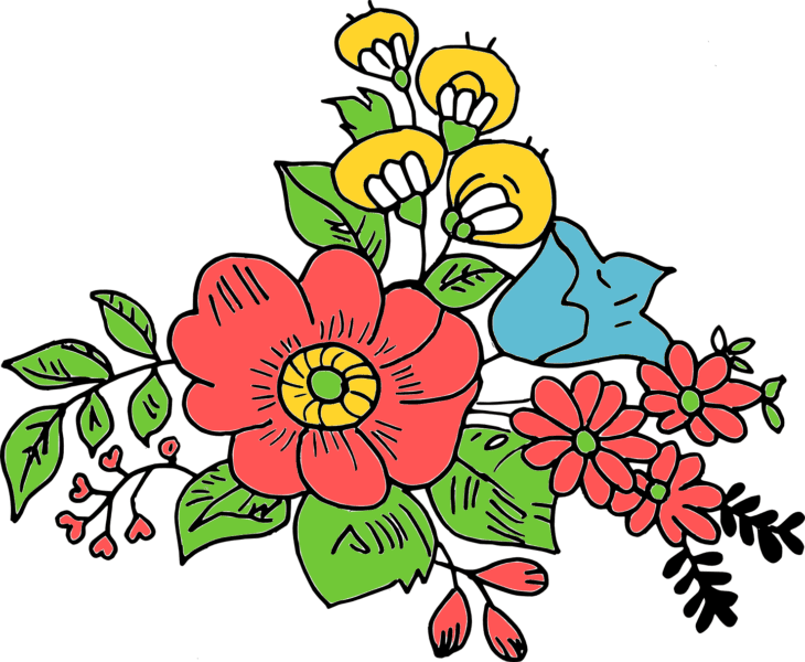 100 рисунков красивых цветов #63