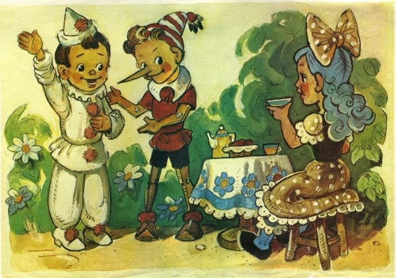 75 картинок Буратино для детей из сказки #64