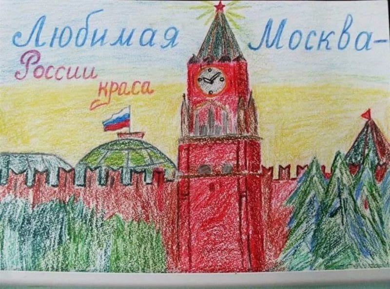 Как нарисовать Кремль и Красную площадь: 65 рисунков #5