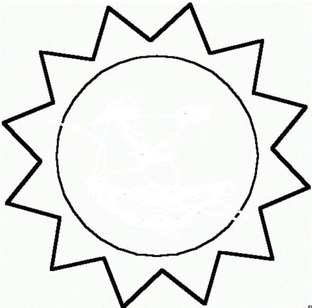 55 шаблонов солнца для вырезания из бумаги и распечатки #10