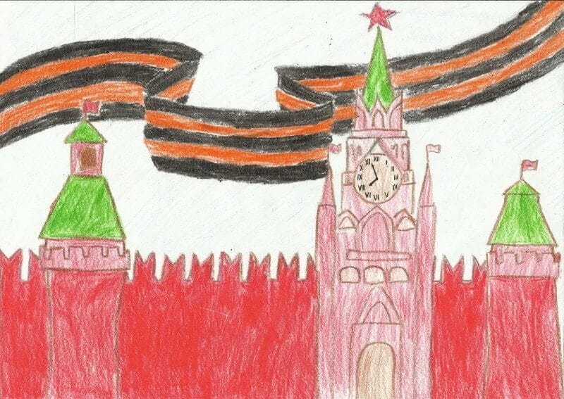 Как нарисовать Кремль и Красную площадь: 65 рисунков #3