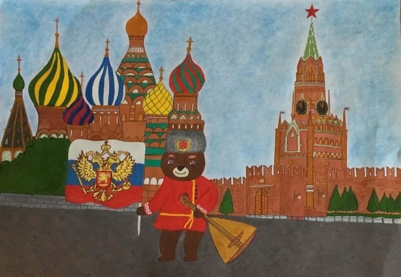 Как нарисовать Кремль и Красную площадь: 65 рисунков #33