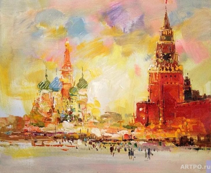 Как нарисовать Кремль и Красную площадь: 65 рисунков #24
