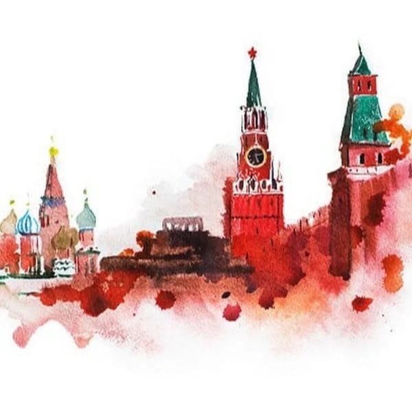 Как нарисовать Кремль и Красную площадь: 65 рисунков #23