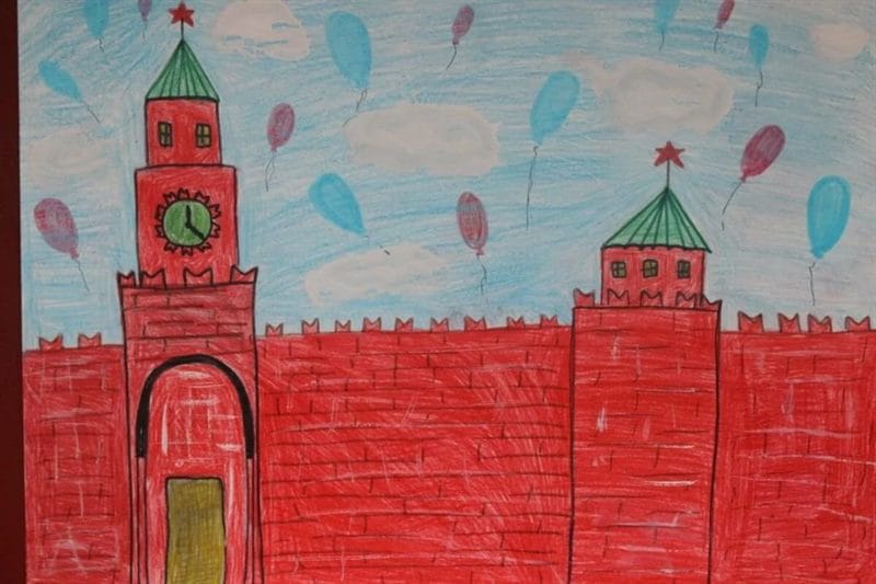 Как нарисовать Кремль и Красную площадь: 65 рисунков #31