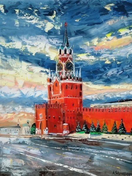 Как нарисовать Кремль и Красную площадь: 65 рисунков #59