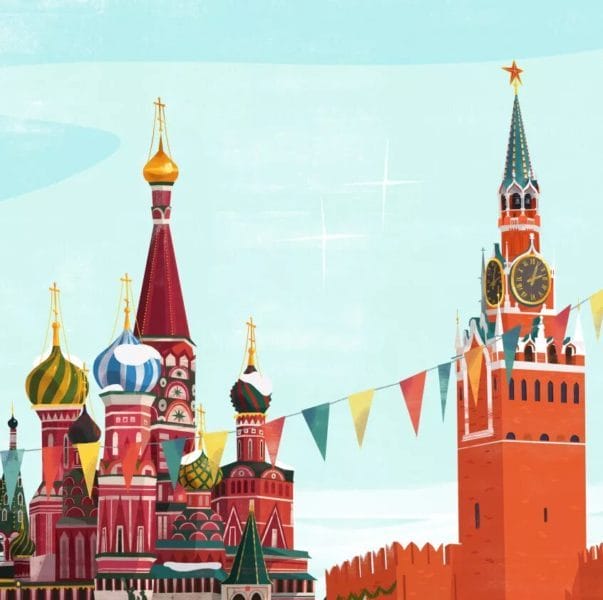 Как нарисовать Кремль и Красную площадь: 65 рисунков #15
