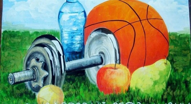 55 плакатов и рисунков на тему здорового образа жизни #8